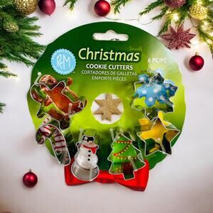 NEW Mini Holiday Christmas Tree Snowflake Snowman Star Cookie Cutters Kitchen